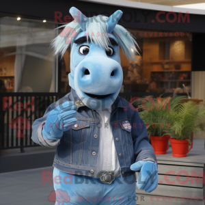 Sky Blue Quagga mascot...