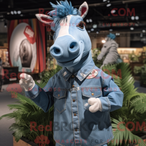 Sky Blue Quagga maskot...