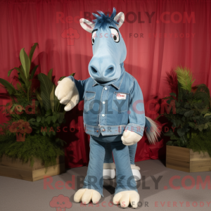 Sky Blue Quagga maskot...