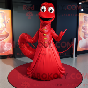 Red Snake-maskotdraktfigur...