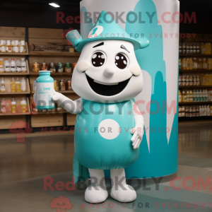 Postava maskota Teal Bottle...