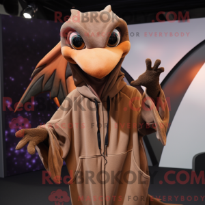 Brun Pterodactyl maskot...