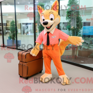 Peach Dingo mascottekostuum...