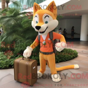 Peach Dingo maskot kostume...