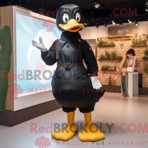 Black Duck maskot kostyme...