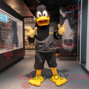 Black Duck mascot costume...