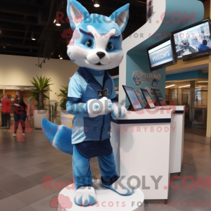 Postava maskota Sky Blue...