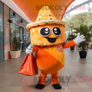 Orange Tacos maskot kostume...
