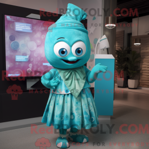 Turquoise Television mascot...