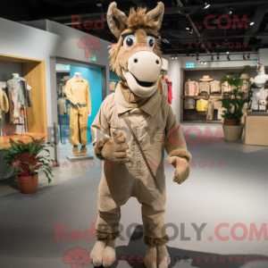 Postava maskota Tan Donkey...