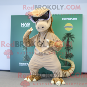 Tan Hydra mascot costume...