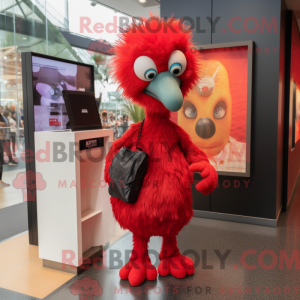 Red Emu mascot costume...