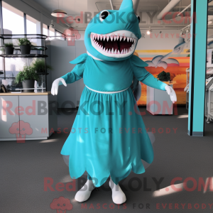 Turkis Megalodon maskot...