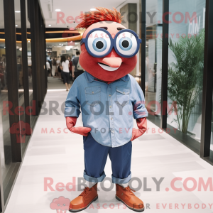 Maroon Clown Fish maskot...