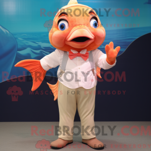 Peach Goldfish mascot...
