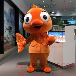 Peach Goldfish mascot...