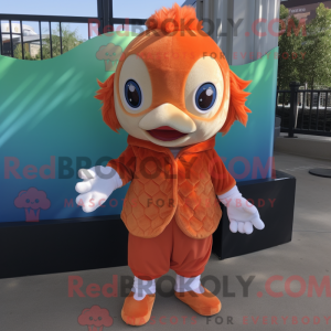 Peach Goldfish maskot...
