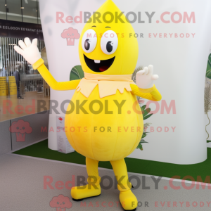 Lemon Yellow Acrobat mascot...