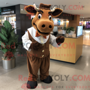 Brun Jersey Cow máscara...