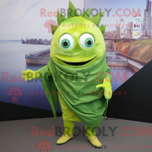 Postava maskota Lime Green...