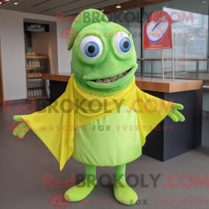 Postava maskota Lime Green...