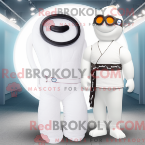 White Bagels mascot costume...