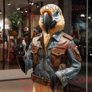 Tan Macaw-maskotdraktfigur...