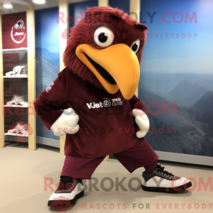 Maroon Vulture Maskottchen...