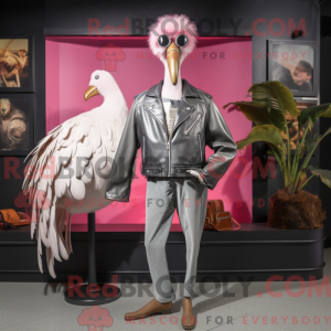 Silver Flamingo mascot...