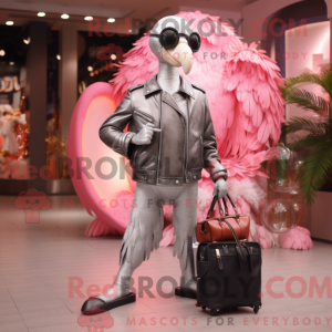 Silver Flamingo mascot...