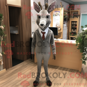 Gray Roe Deer mascot...