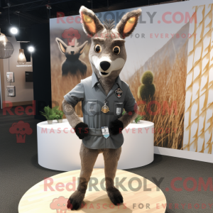 Gray Roe Deer mascot...