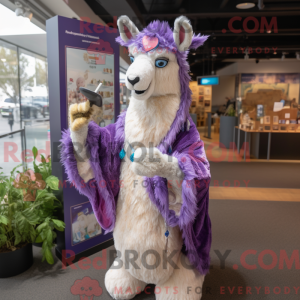 Lavender Llama mascot...