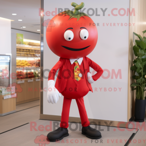 Red Tomato mascot costume...