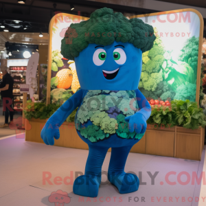 Blue Broccoli mascot...