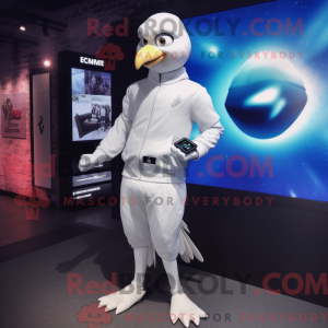 White Pigeon maskot kostyme...