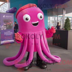 Máscara Magenta Squid com...