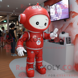 Red Astronaut mascot...