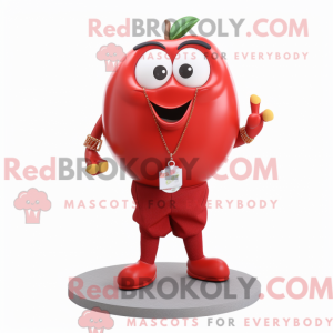 Rød æble maskot kostume...