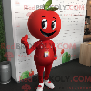 Rød æble maskot kostume...