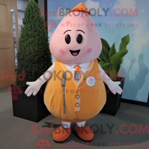 Peach Ray mascot costume...