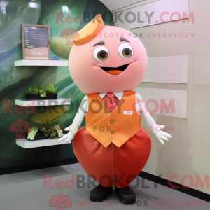 Peach Ray mascot costume...