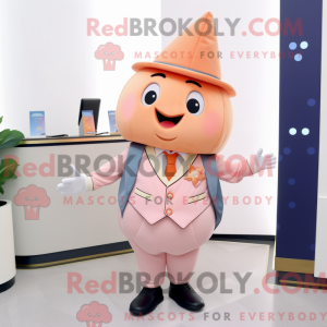 Peach Ray mascot costume...