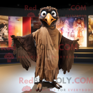 Brown Harpy mascot costume...
