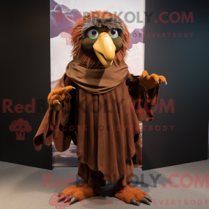 Brun Harpy maskot kostume...