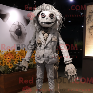 Silver Scarecrow mascot...