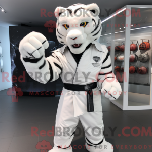 White Tiger maskot kostyme...