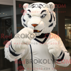 White Tiger maskot kostume...