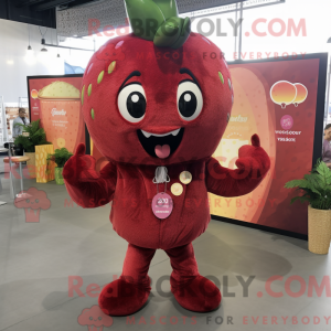Maroon Strawberry maskot...