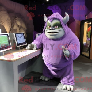 Lavender Ogre mascot...